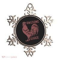 Funny Pets Awesome Sauce With Picture Of Rooster Ornament thumb 0