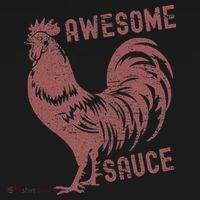 Funny Pets Awesome Sauce With Picture Of Rooster Ornament thumb 1