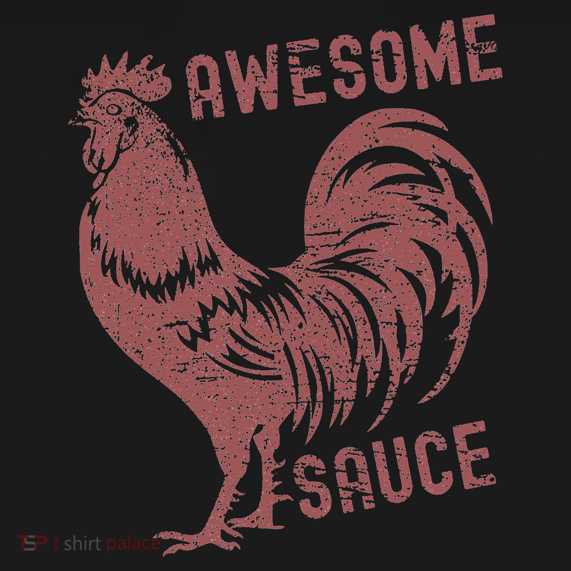 Funny Pets Awesome Sauce With Picture Of Rooster Ornament
