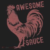 Funny Pets Awesome Sauce With Picture Of Rooster Hat thumb 2
