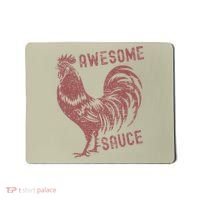 Funny Pets Awesome Sauce With Picture Of Rooster Mousepad thumb 0