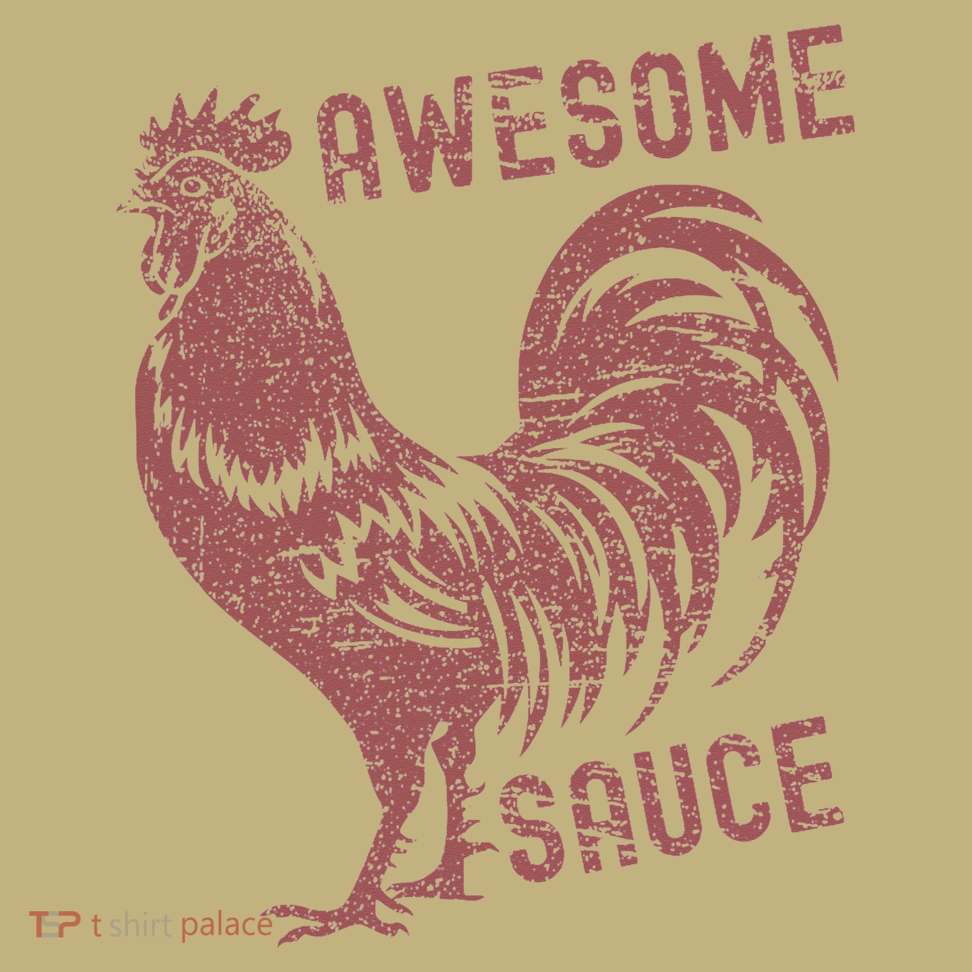 Funny Pets Awesome Sauce With Picture Of Rooster Mousepad
