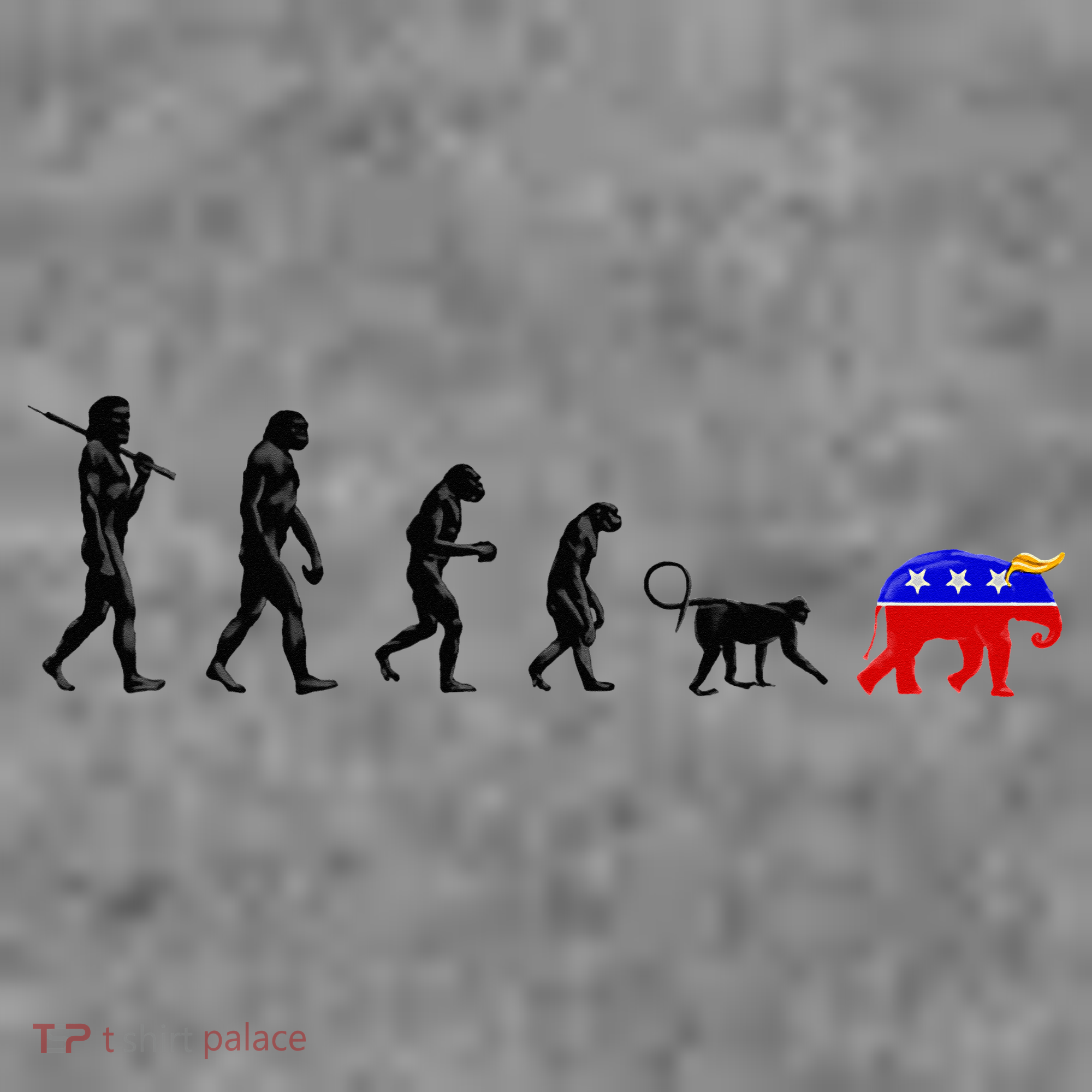 Funny Pro-Democrat Anti-Republican Devolution Toddler Hoodie