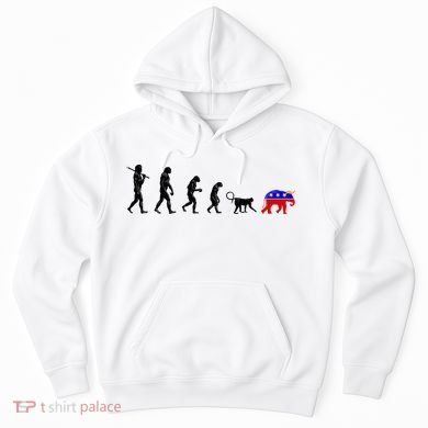 Funny Pro-Democrat Anti-Republican Devolution Hoodie