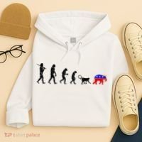 Funny Pro-Democrat Anti-Republican Devolution Hoodie thumb 4