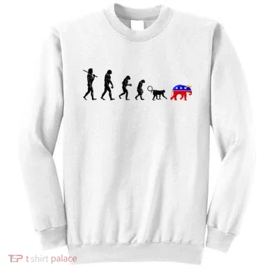 Funny Pro-Democrat Anti-Republican Devolution Sweatshirt