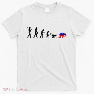 Funny Pro-Democrat Anti-Republican Devolution T-Shirt