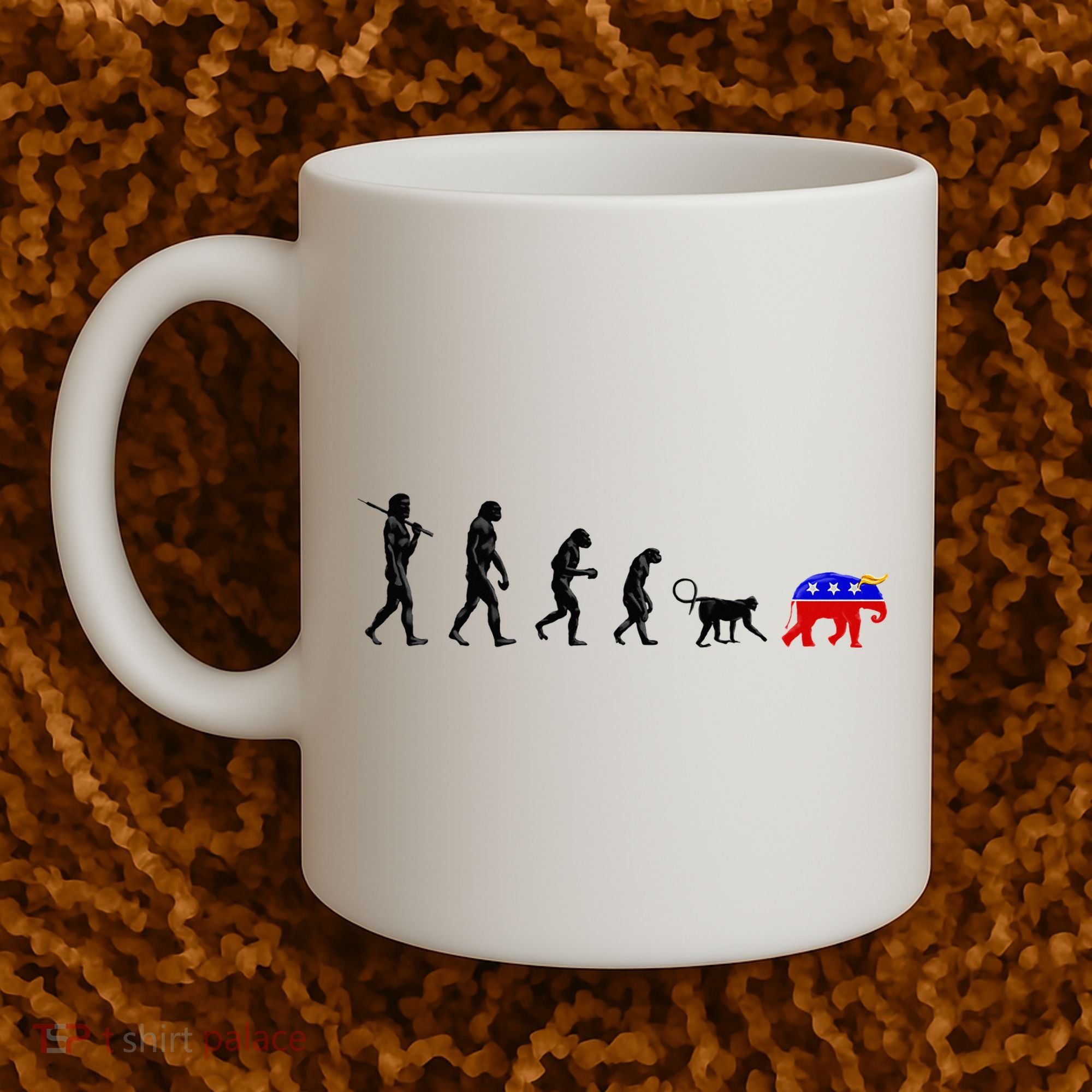 Funny Pro-Democrat Anti-Republican Devolution Coffee Mug