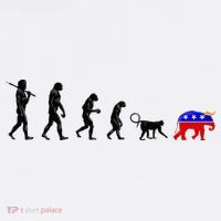 Funny Pro-Democrat Anti-Republican Devolution Pajama Set thumb 2