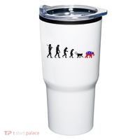 Funny Pro-Democrat Anti-Republican Devolution Tumbler thumb 0