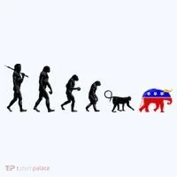 Funny Pro-Democrat Anti-Republican Devolution Tumbler thumb 3