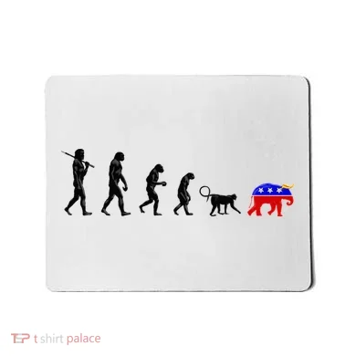 Funny Pro-Democrat Anti-Republican Devolution Mousepad