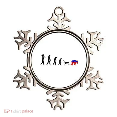 Funny Pro-Democrat Anti-Republican Devolution Ornament