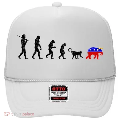 Funny Pro-Democrat Anti-Republican Devolution Hat