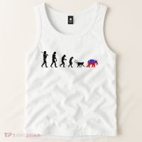 Funny Pro-Democrat Anti-Republican Devolution Tank Top thumb 2