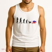 Funny Pro-Democrat Anti-Republican Devolution Tank Top thumb 3