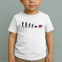 Funny Pro-Democrat Anti-Republican Devolution Toddler T-Shirt thumb 2