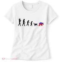 Funny Pro-Democrat Anti-Republican Devolution Women's T-Shirt thumb 0