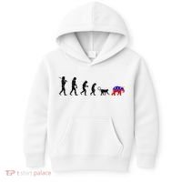 Funny Pro-Democrat Anti-Republican Devolution Kids Hoodie thumb 0