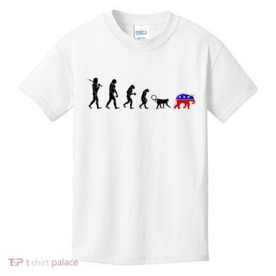 Funny Pro-Democrat Anti-Republican Devolution Kids T-Shirt