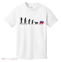 Funny Pro-Democrat Anti-Republican Devolution Kids T-Shirt thumb 0