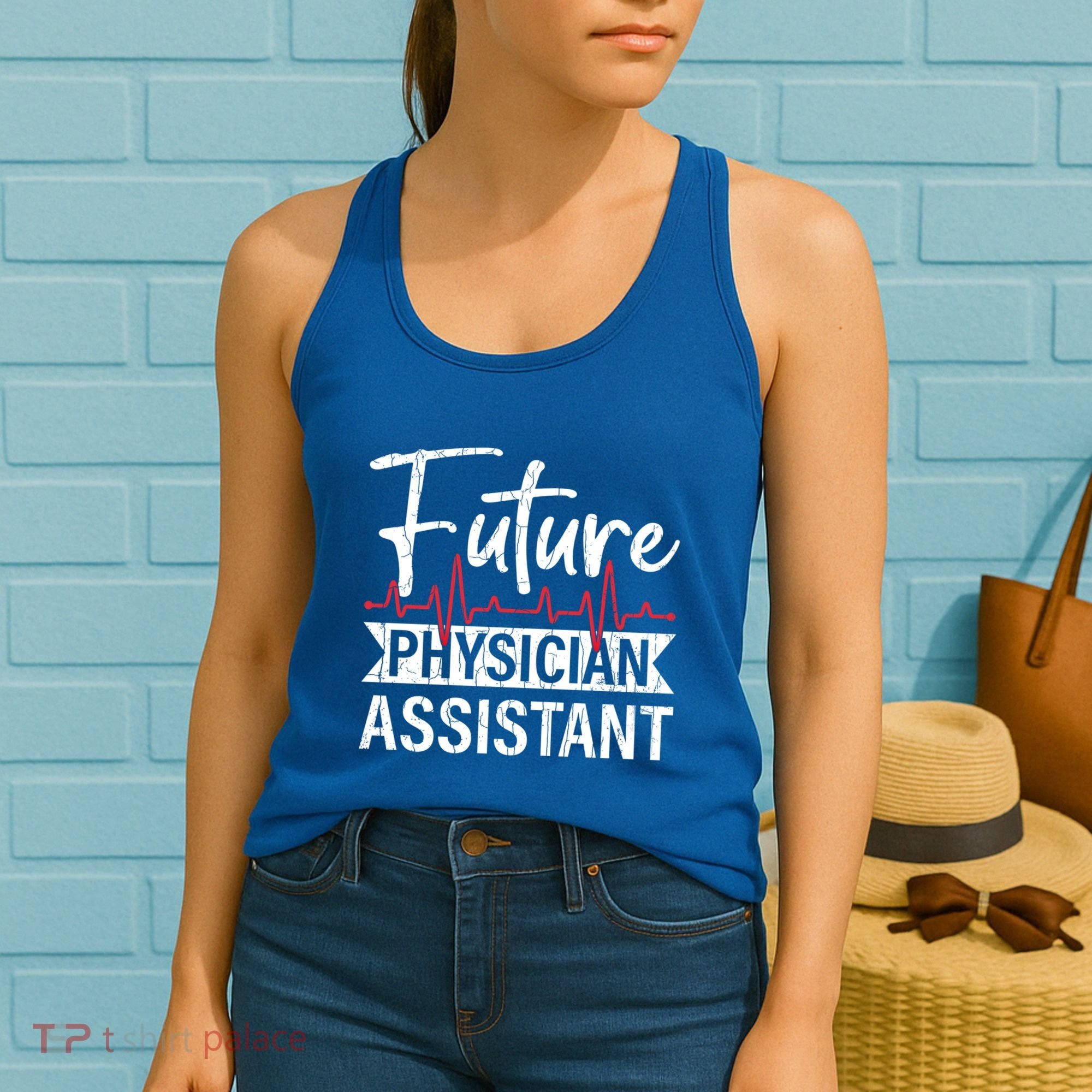 Future Physician Assistant Funny Pa Medical Student Graphic Gift Women's Tank Top
