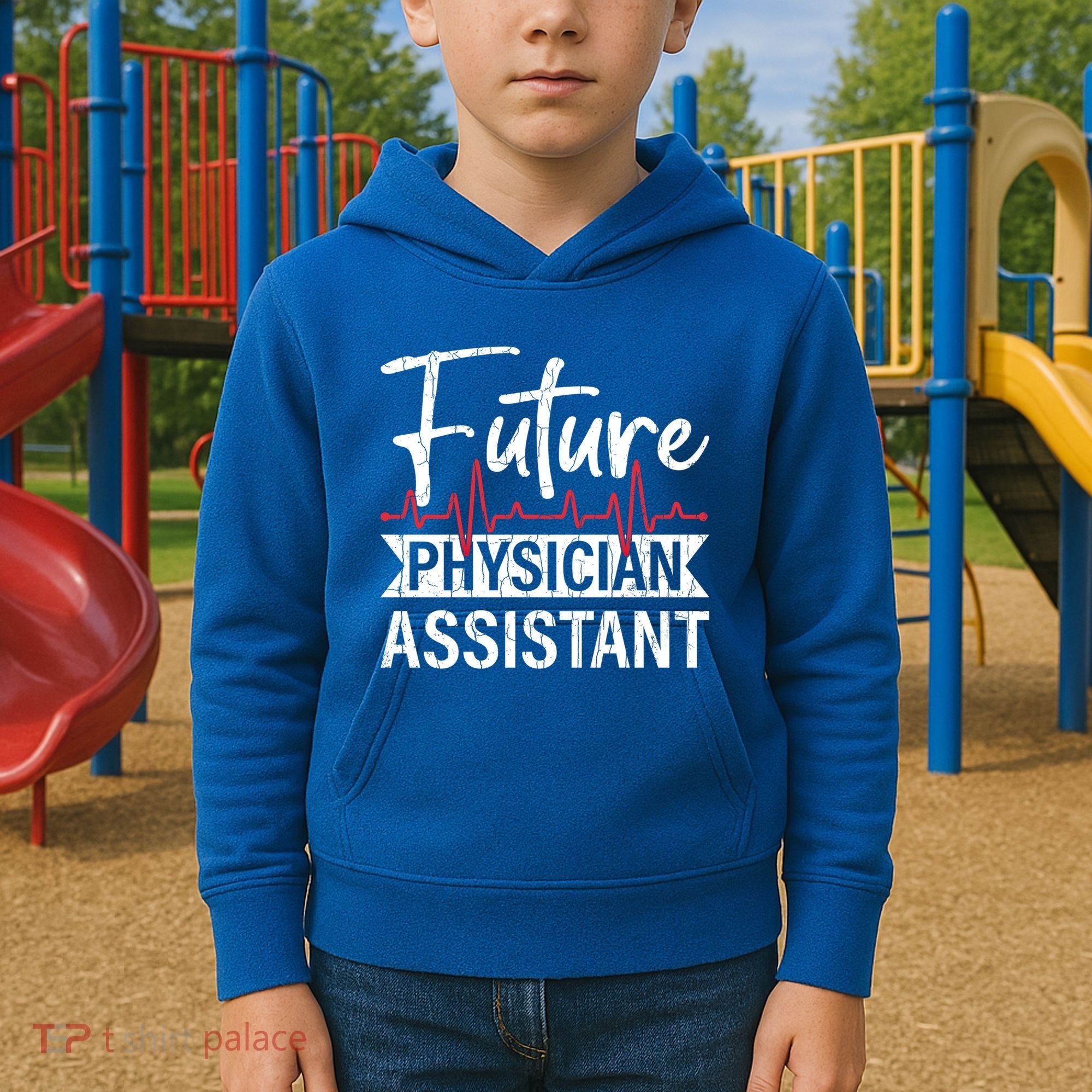 Future Physician Assistant Funny Pa Medical Student Graphic Gift Kids Hoodie