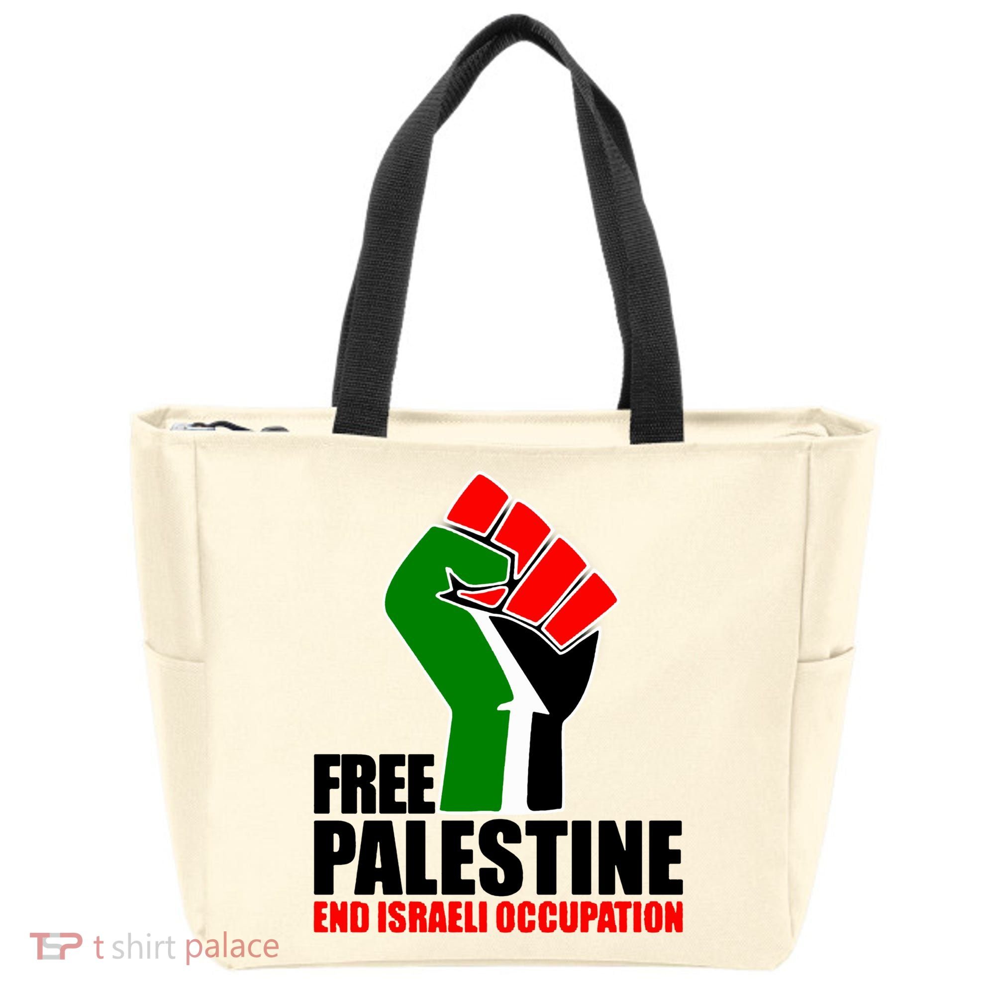 Free Palestine And End Israeli Occupation Tote Bag