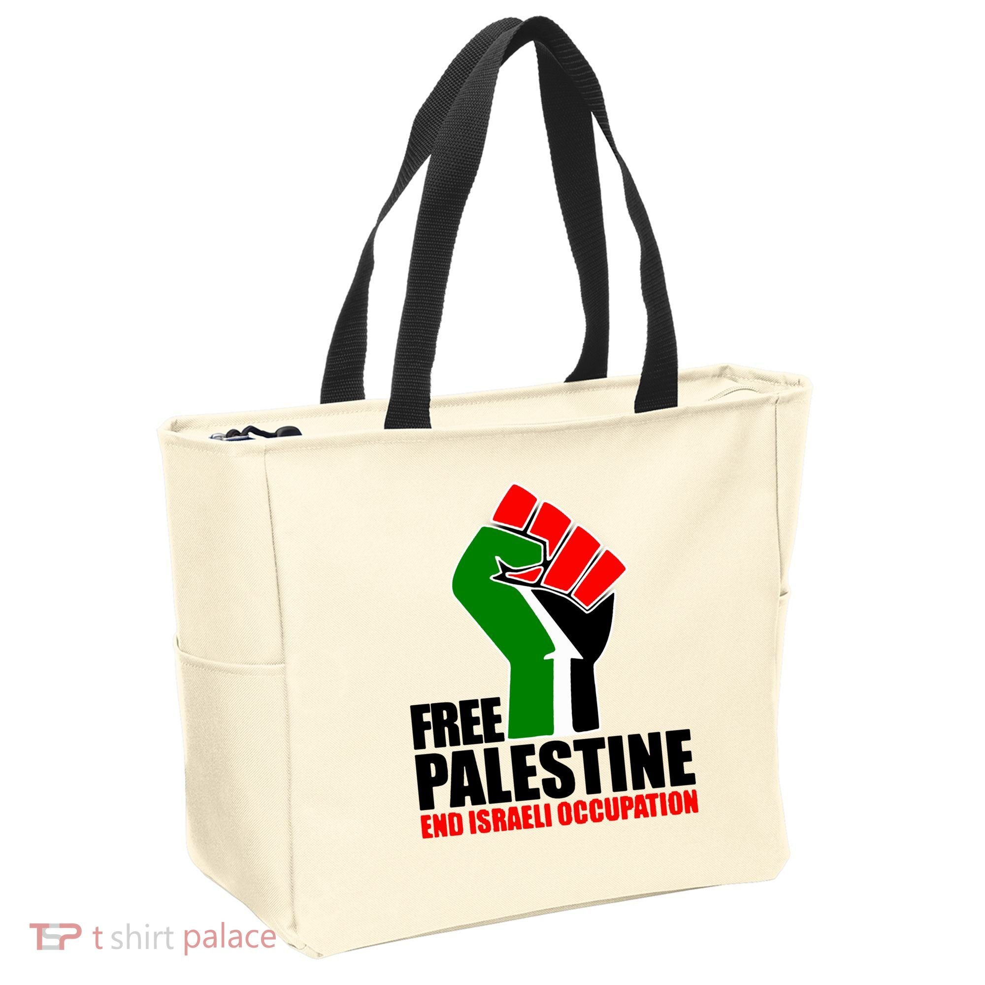 Free Palestine And End Israeli Occupation Tote Bag