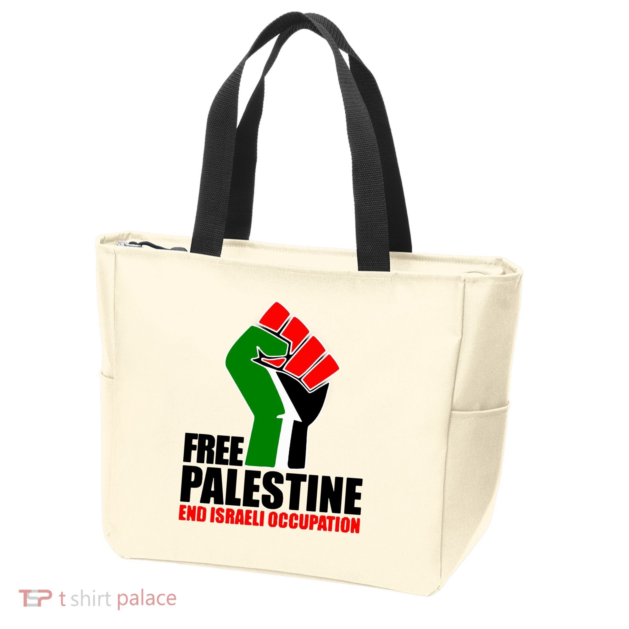 Free Palestine And End Israeli Occupation Tote Bag