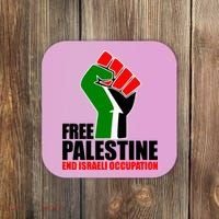Free Palestine And End Israeli Occupation Coaster thumb 0