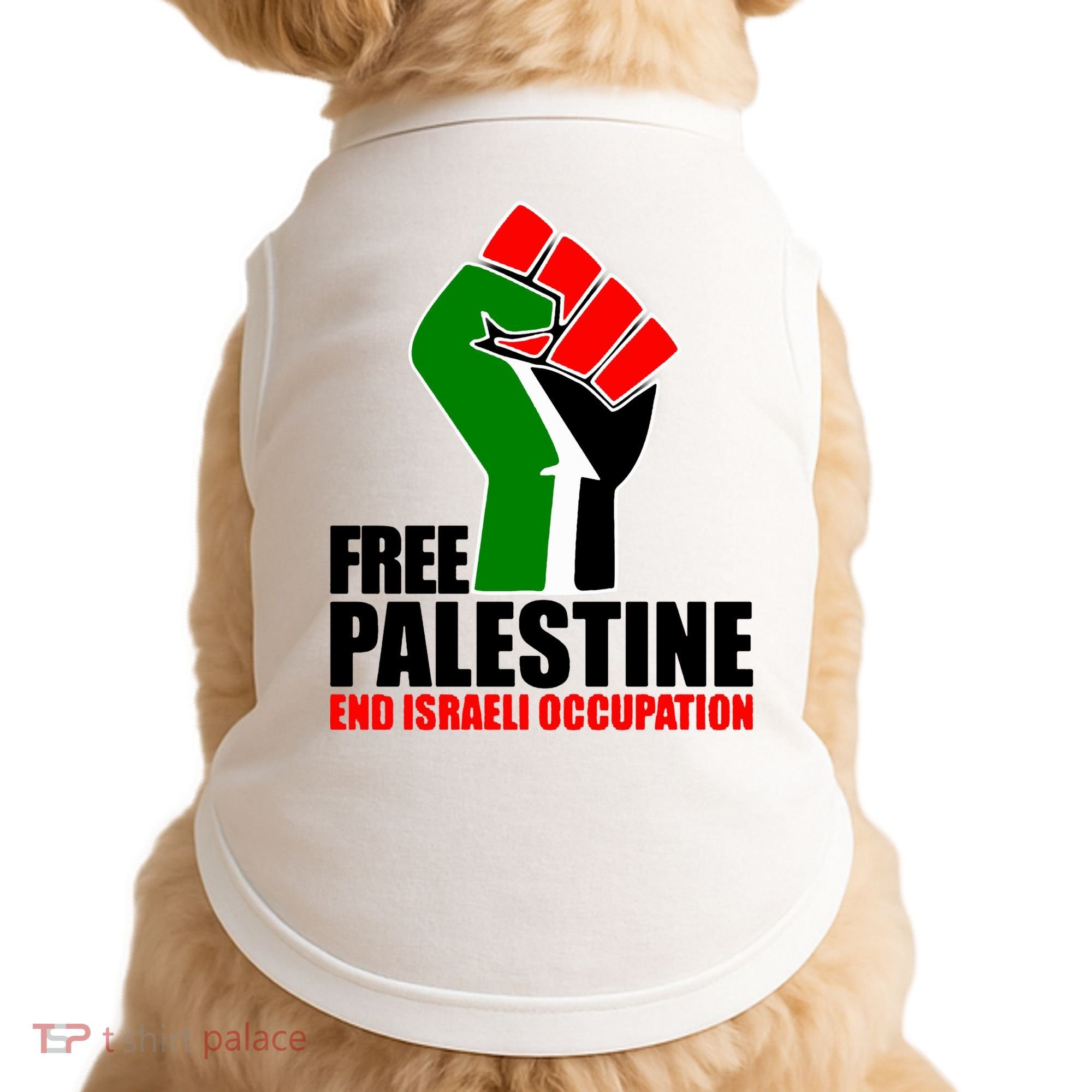 Free Palestine And End Israeli Occupation Doggie Tank
