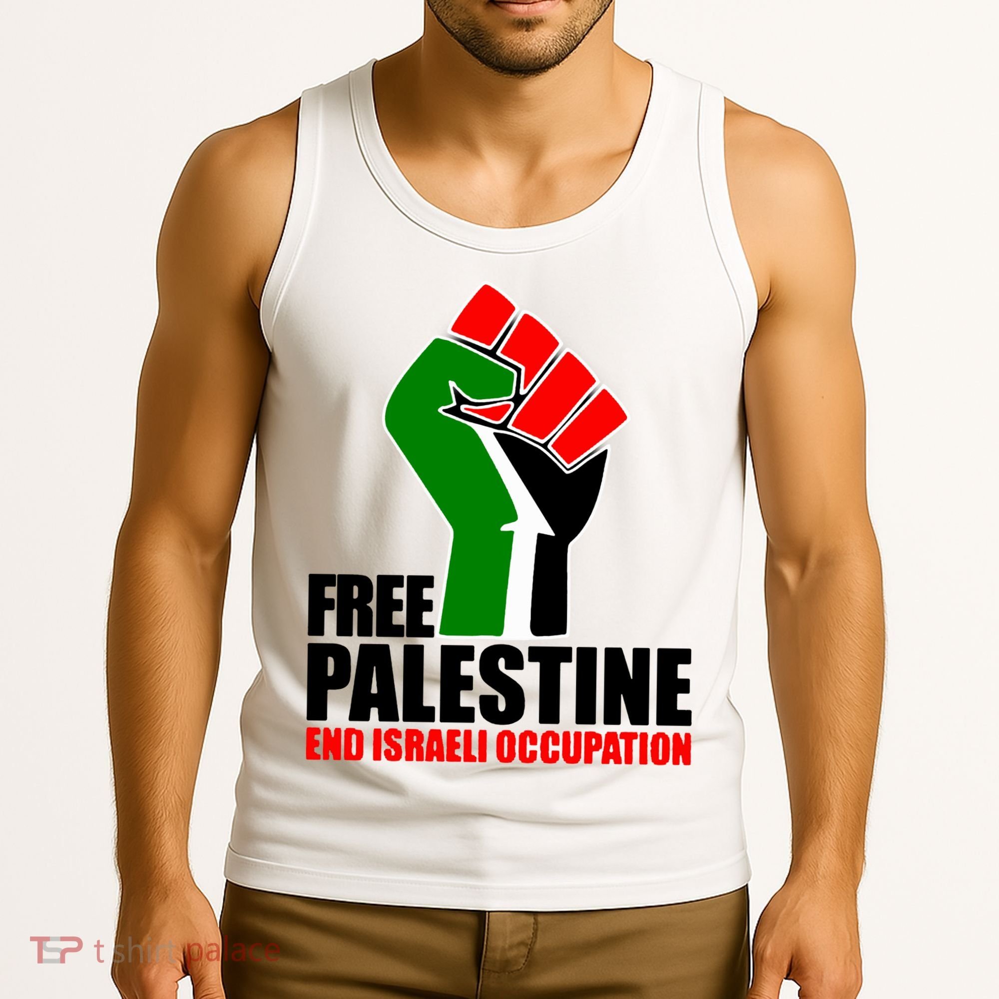 Free Palestine And End Israeli Occupation Tank Top