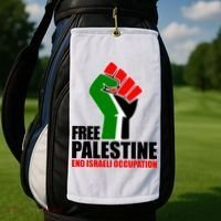 Free Palestine And End Israeli Occupation Golf Towel thumb 2