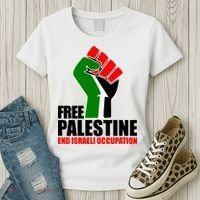 Free Palestine And End Israeli Occupation Women's T-Shirt thumb 3