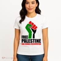 Free Palestine And End Israeli Occupation Women's T-Shirt thumb 4