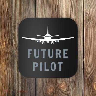 Future Pilot Aviation Airplane Coaster