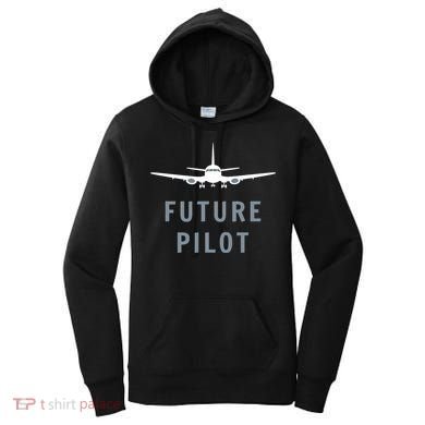 Future Pilot Aviation Airplane Women's Hoodie