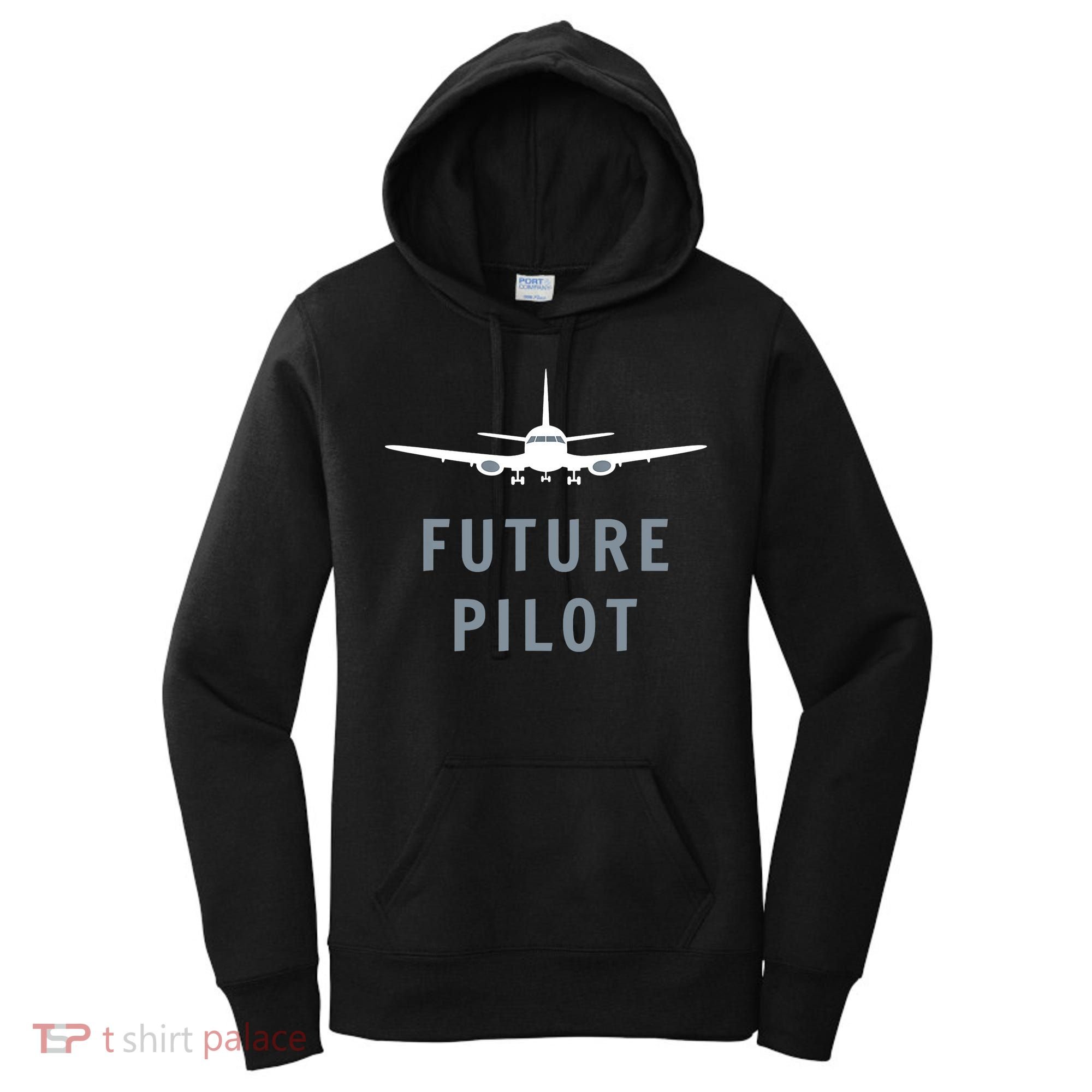 Future Pilot Aviation Airplane Women's Hoodie