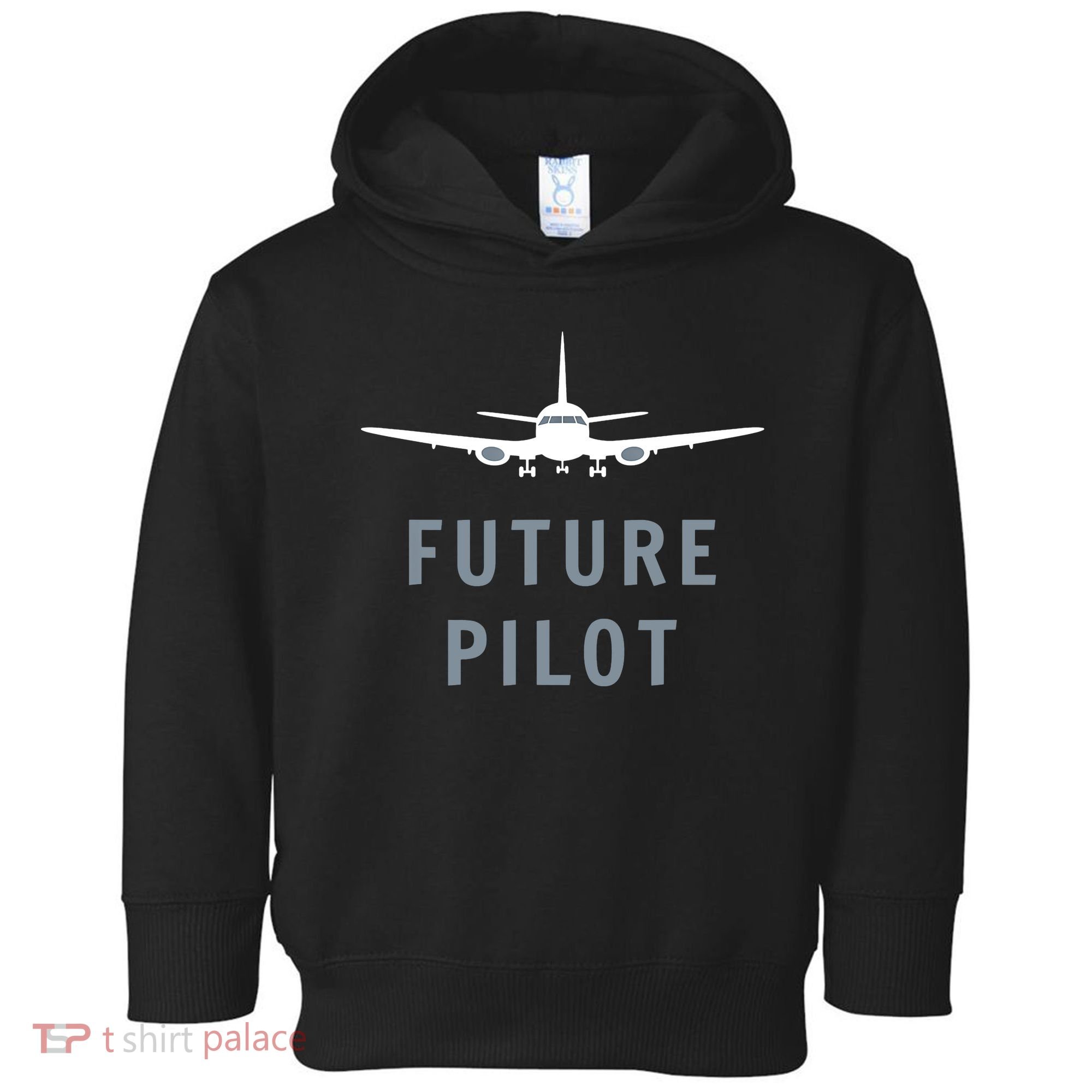 Future Pilot Aviation Airplane Toddler Hoodie