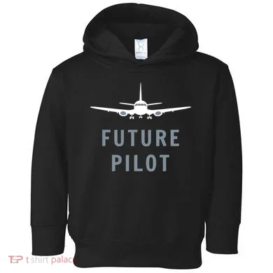 Future Pilot Aviation Airplane Toddler Hoodie