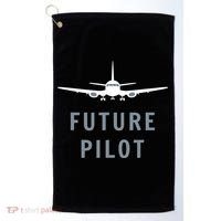 Future Pilot Aviation Airplane Golf Towel thumb 0
