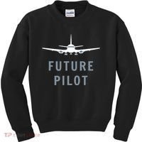Future Pilot Aviation Airplane Kids Sweatshirt thumb 0
