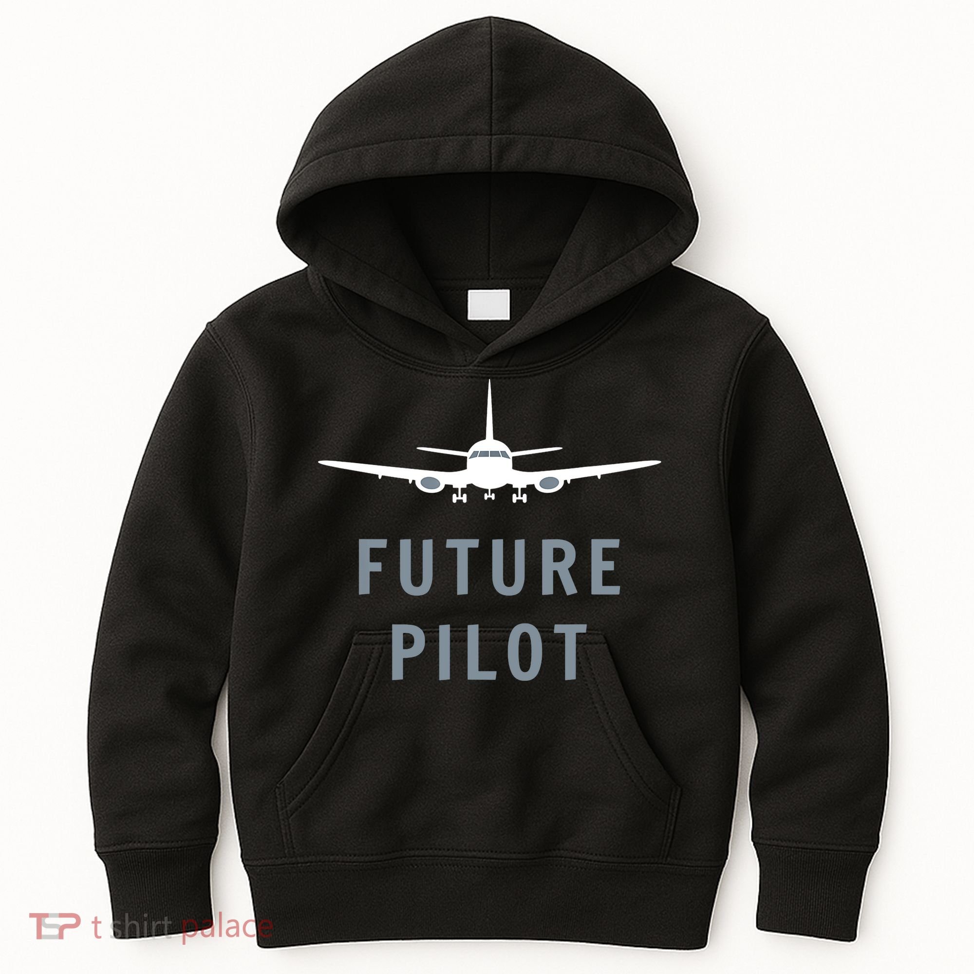 Future Pilot Aviation Airplane Kids Hoodie