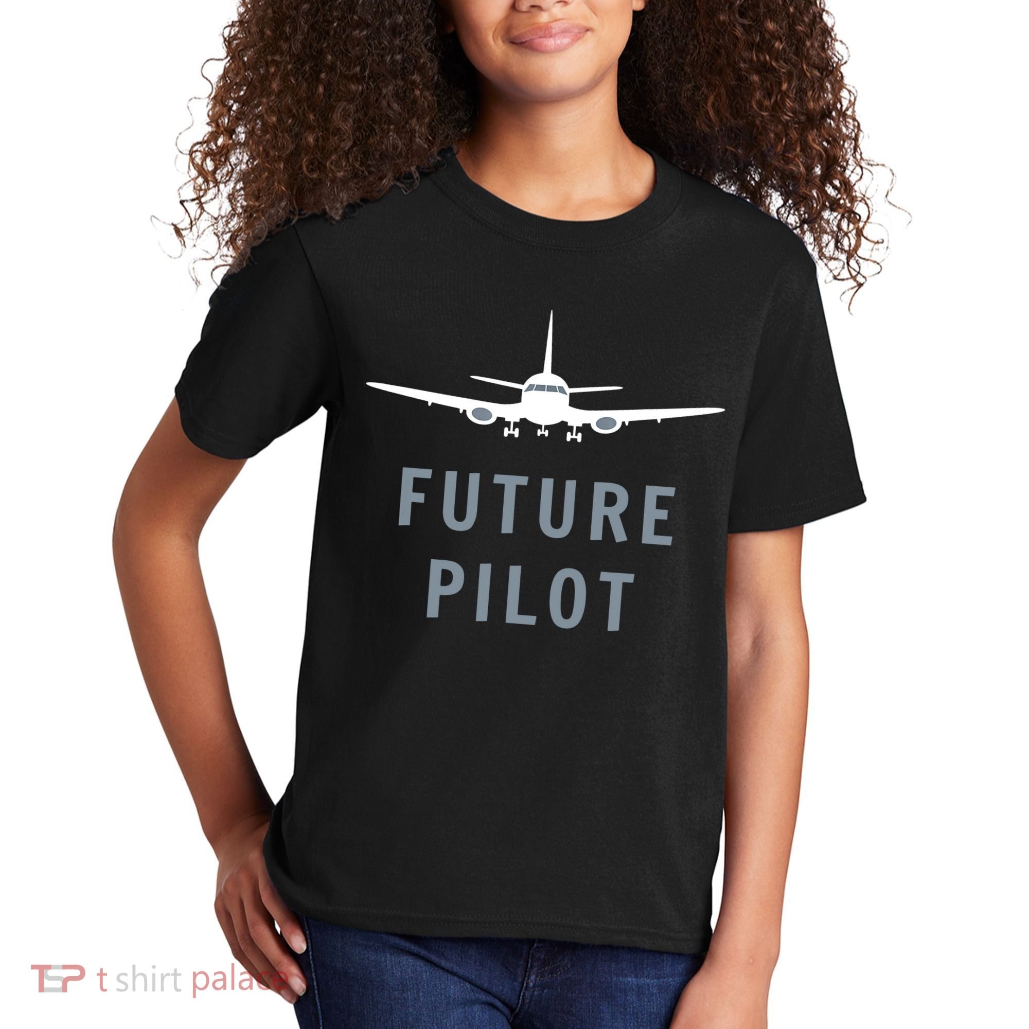 Future Pilot Aviation Airplane Kids T-Shirt