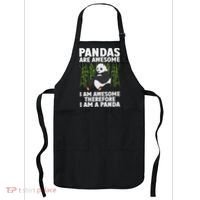 Funny Panda Art For Women Giant Panda Bear Panda Lovers Apron thumb 0