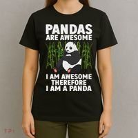 Funny Panda Art For Women Giant Panda Bear Panda Lovers T-Shirt thumb 4