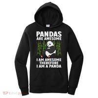 Funny Panda Art For Women Giant Panda Bear Panda Lovers Women's Hoodie thumb 0