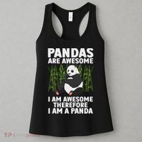 Funny Panda Art For Women Giant Panda Bear Panda Lovers Women's Tank Top thumb 3