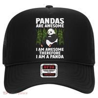 Funny Panda Art For Women Giant Panda Bear Panda Lovers Hat thumb 0
